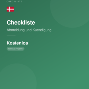 Checkliste: Abmeldung und Kündigung DE
