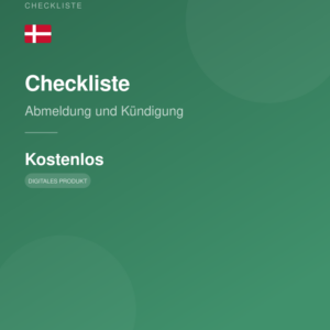 Checkliste: Abmeldung und Kündigung DE